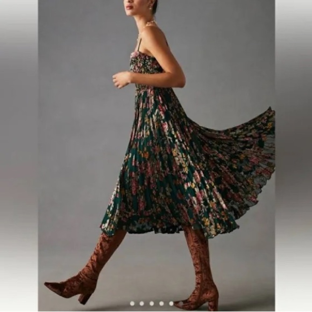Anthropologie Verb by Pallavi Singhee Smocked Corset Dress